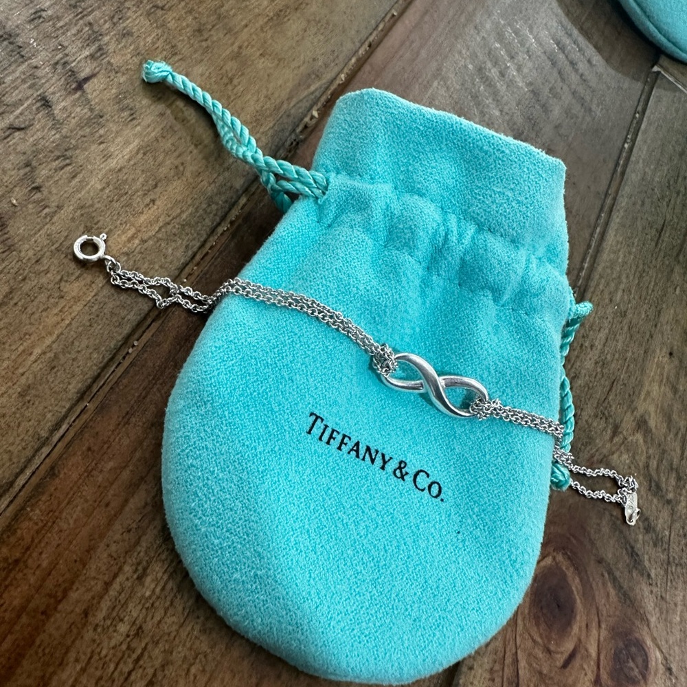 Tiffany & Co double chain infinity bracelet